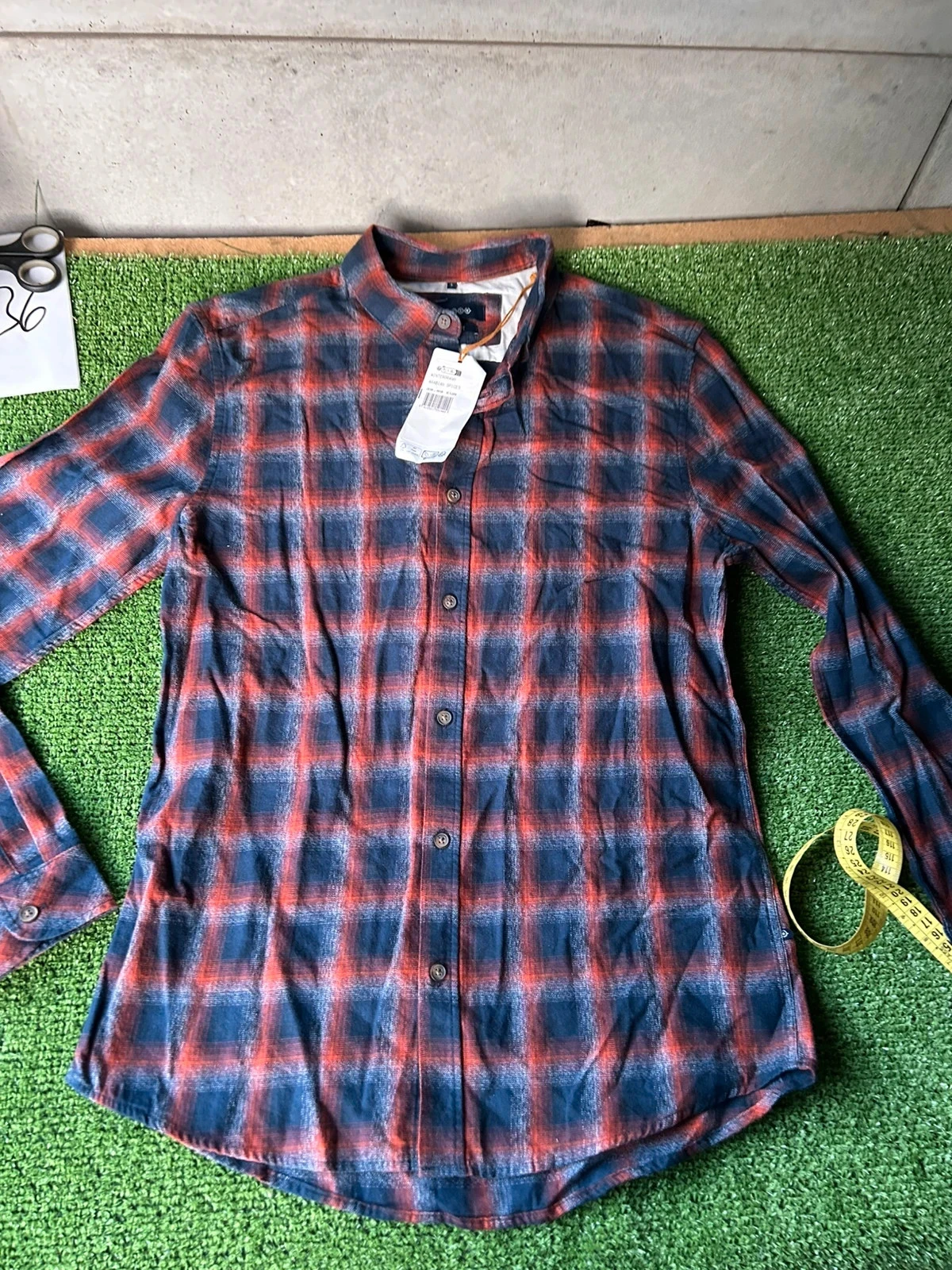 Bonobo relaxed fit bruin blauw geruite overhemd – photo 2